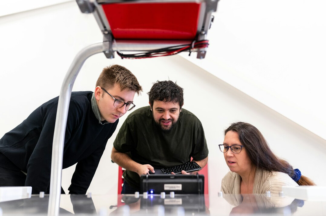 group of students in coding workshop